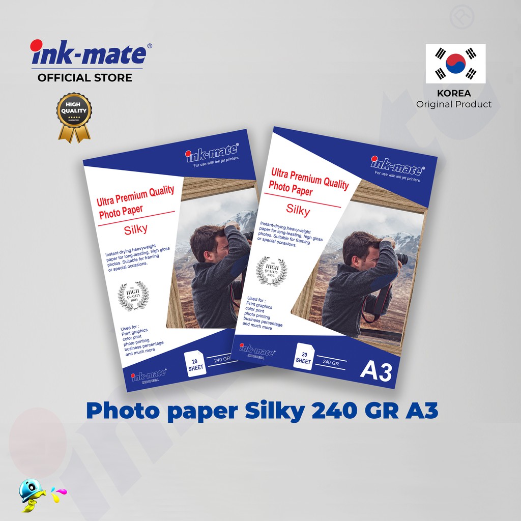 Kertas Foto Silky A3 240gr untuk Cetak Foto Berkualitas