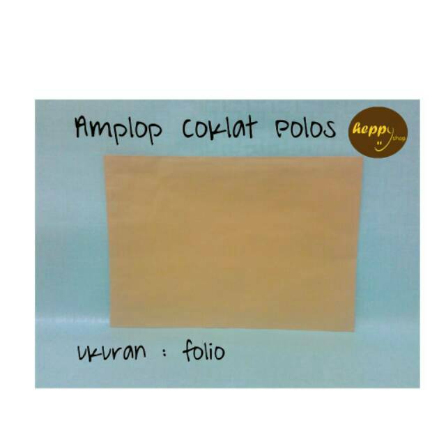 

Amplop Coklat Folio Polos