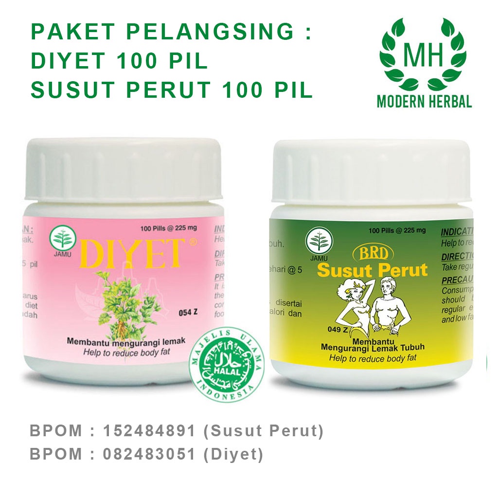 Obat Diyet dan Susut Perut Terbukti Ampuh - Borobudur Herbal - BPOM - Original 100%