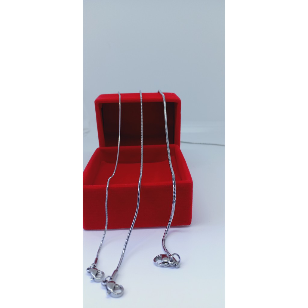 titanium kalung silver
