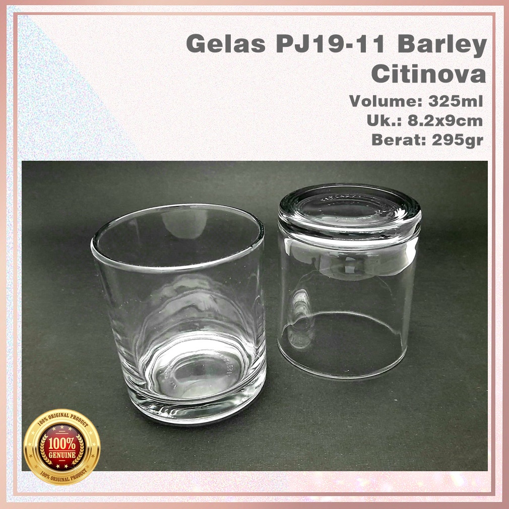 [Set 6pcs] Gelas PJ19-11 Barley Citinova 325ml