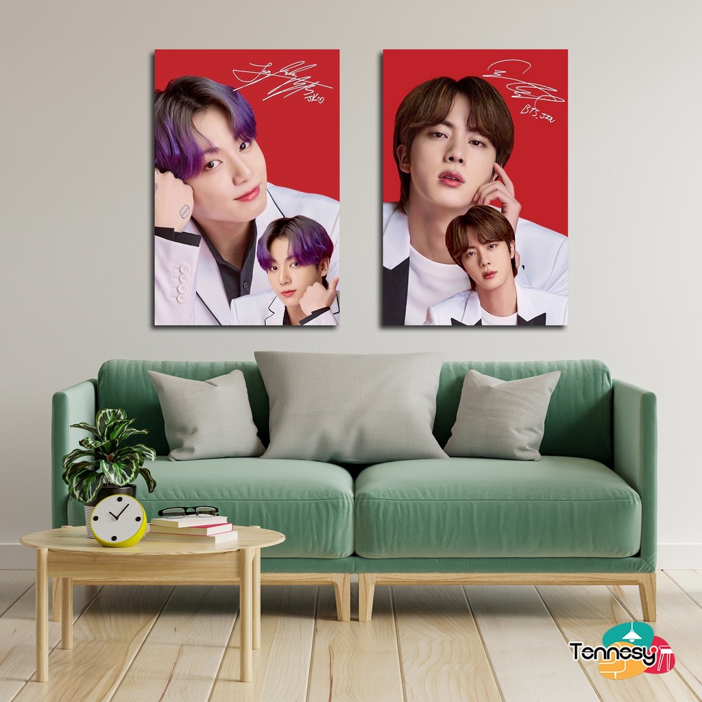 HIASAN DINDING WALL DECOR BTS RED SIGN 20x30CM PAJANGAN POSTER DEKORASI DINDING KAMAR RUMAH