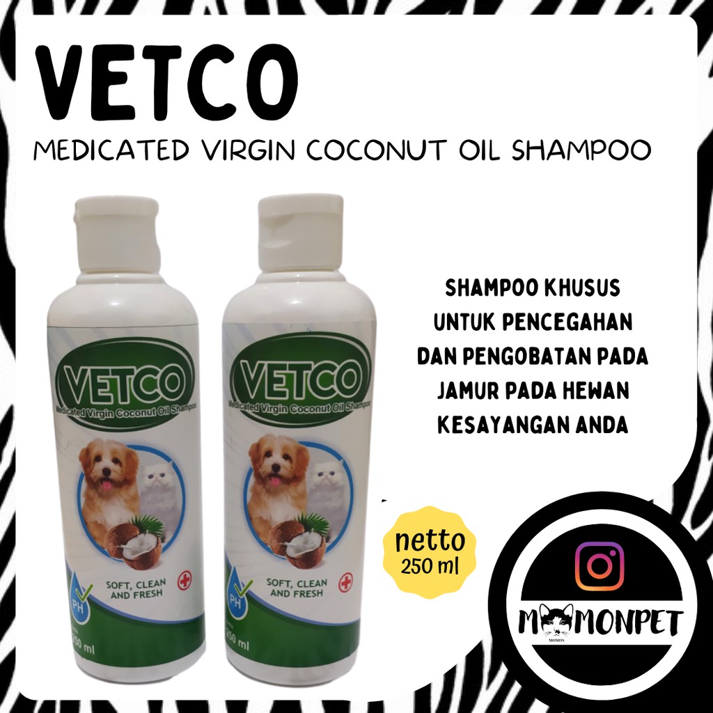 Jual Samphoo Khusus Jamur Pada Anjing Dan Kucing Vetco Medicated Virgin Coconut Oil Shampoo Indonesia Shopee Indonesia