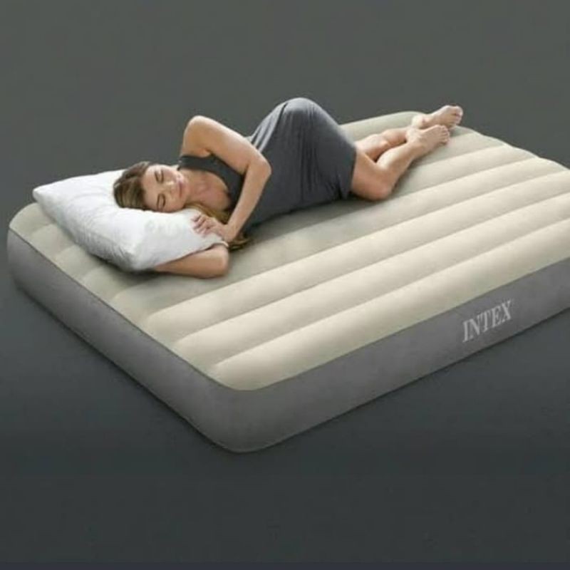 INTEX Kasur Angin Portable Matras Tidur Pompa Durabeam Inflatable 137