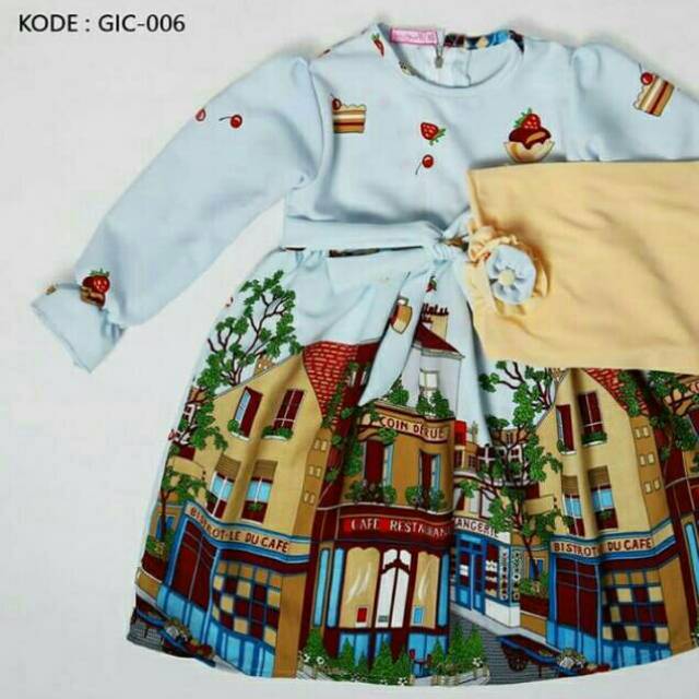 Gamis Anak Ity Crepe Usia 7-8th by Paku Payung