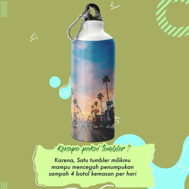 BOTOL MINUM TUMBLR FLEKSIBEL FREE CUSTOM , LUCU DAN UNIK PRINT GAMBAR NAMA  FOTO JUGA VARIAN WARNA