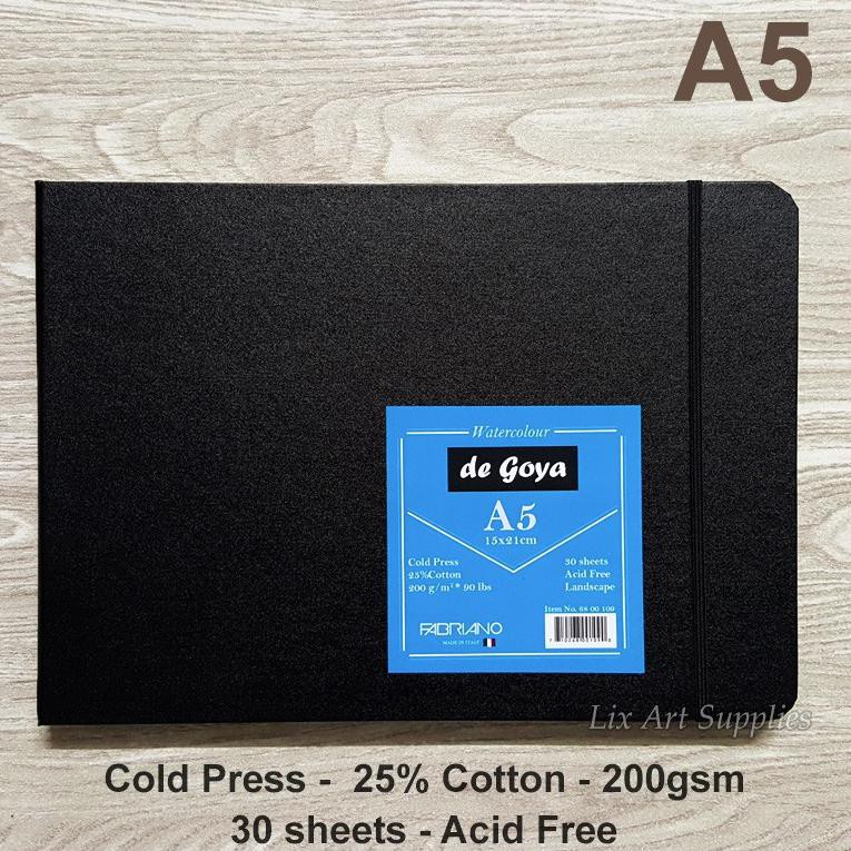 

P.2.Q.0.0.4De Goya Watercolor Book Stitched - A5 (30 sheets - 200gsm) |LAngsung.Pros3ss