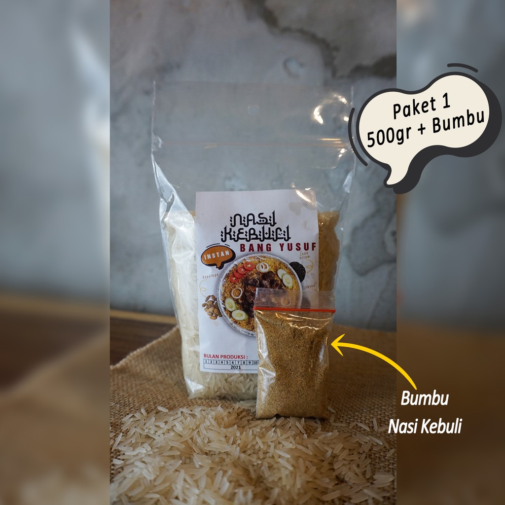 

Beras Basmati 500gr dan Bumbu Instan