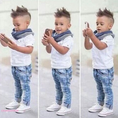 denim dress for baby boy