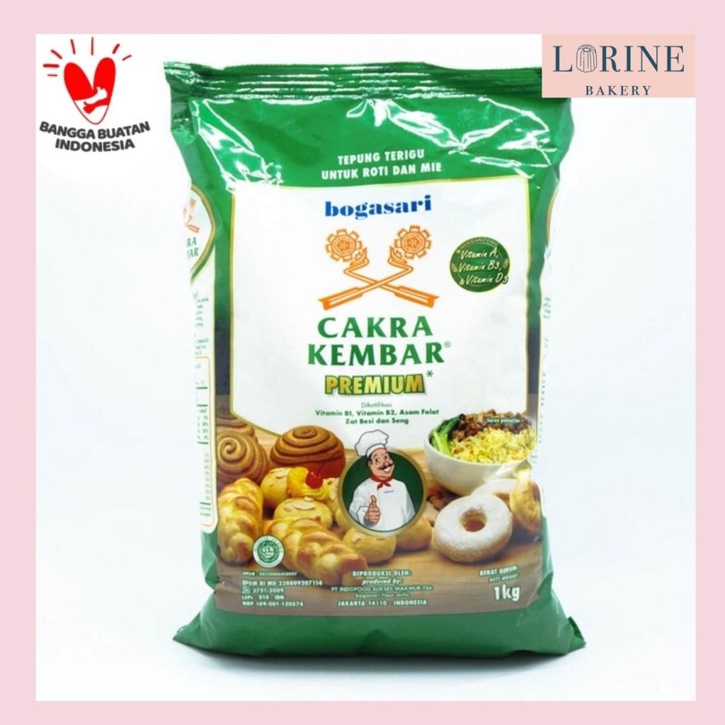 

TEPUNG TERIGU CAKRA PREMIUM BOGASARI 1KG