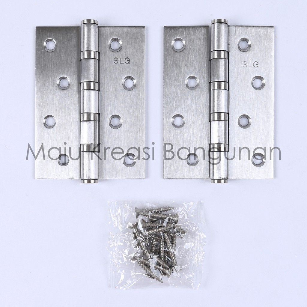 Engsel Tebal Merk SLG 4&quot; Stainless Steel Pintu Jendela 4 Inch Inci 4Inch 4Inci Kuat