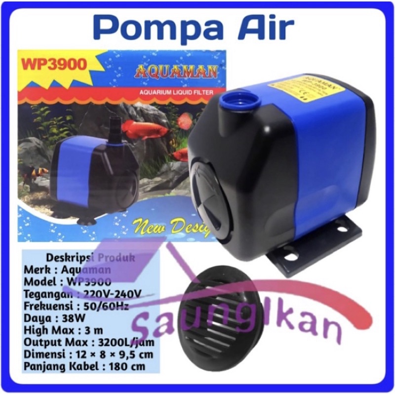 Pompa Air AQUAMAN WP3900 power head aquarium kolam hidroponik WP 3900