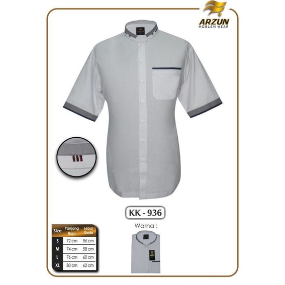 KEMEJA KOKO ARZUN LENGAN PENDEK TERBARU
