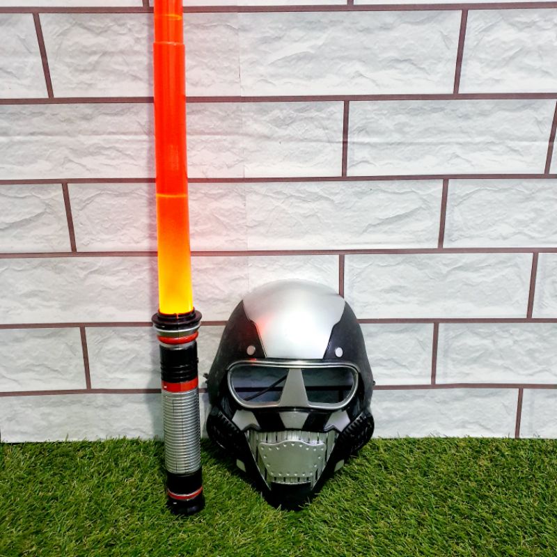 mainan set pedang dan topeng star wars nyala - mainan set kado anak