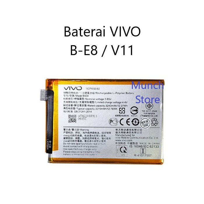 Baterai Batre Battery VIVO B-E8 / V11 Origin   al 99%