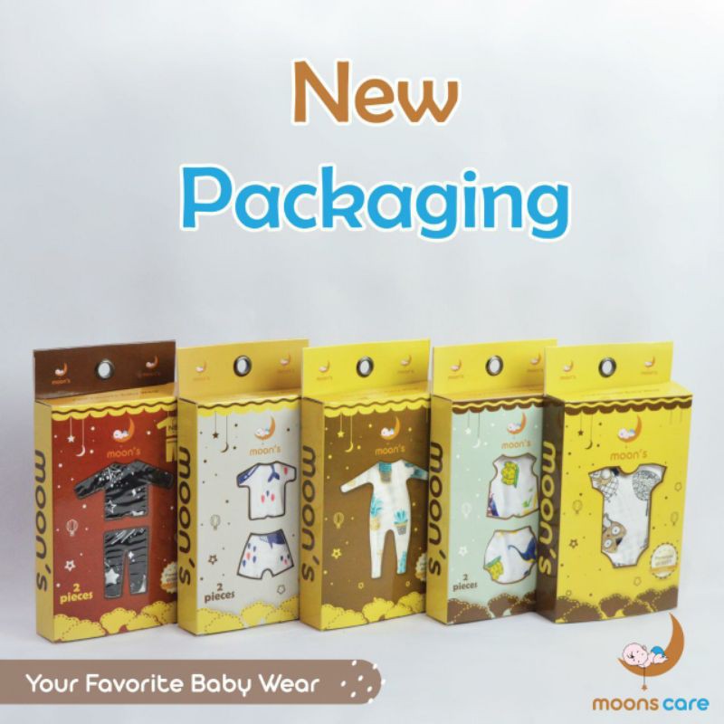 STELAN PANJANG BUKA KAKI MOONS PREMIUM/BAJU BAYI LENGAN PANJANG