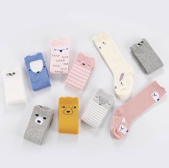 Kaos kaki korea bayi lucu panjang premium import anti slip / BaBy cute socks girl boy unisex