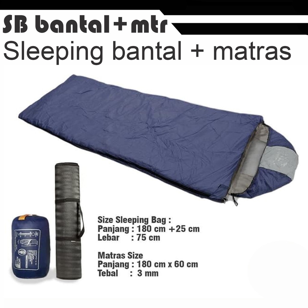 Sleeping Bag Bantal Matras Sb Bantal Matras Ul Shopee Indonesia