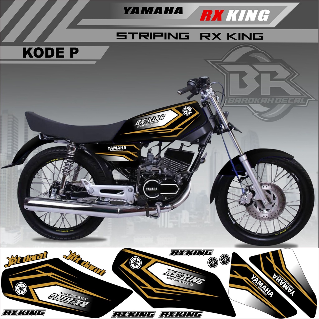 Sticker Rx King Variasi Stiker Lis Striping Rx King Kode P