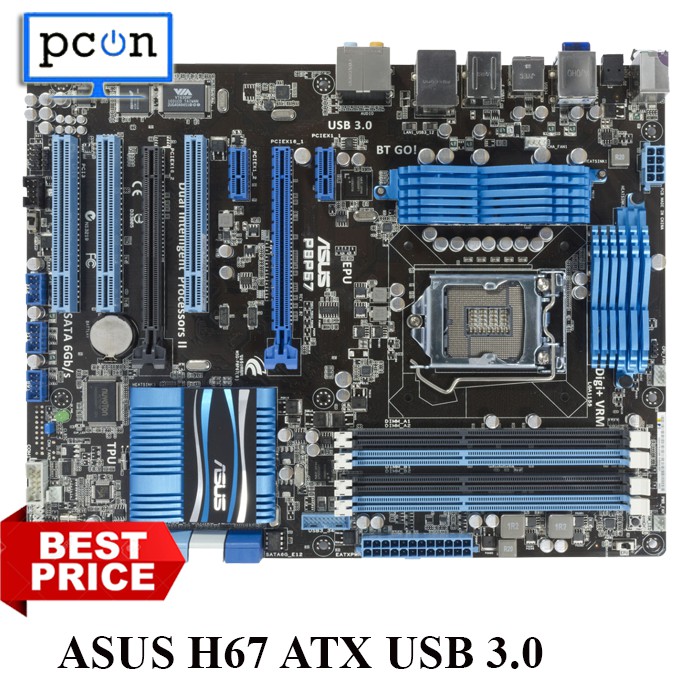 Mainboard mobo lga 1155 p8h67 atx ASUS