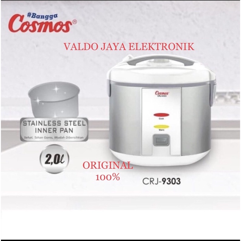 COSMOS Rice Cooker 2 Liter CRJ-9303 Magic Com Cosmos CRJ9303 CRJ 9303