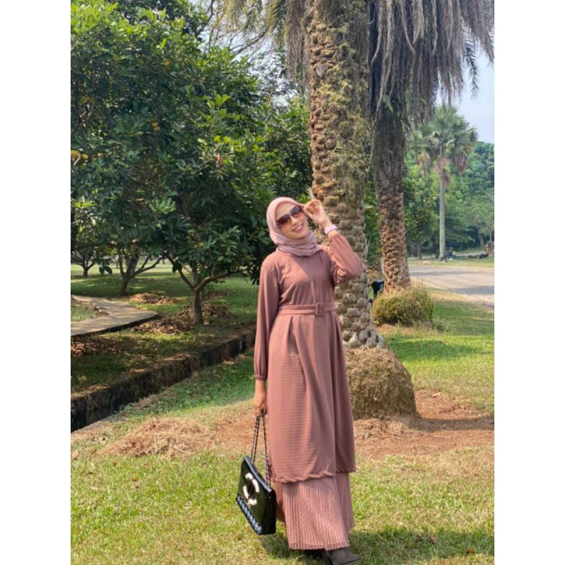 Alena Tunik, TUNIK WANITA MUSLIM BUSUI CANTIK BAHAN KAOS IMPORT LD 100-120 JUMBO ZIPPER BUSUI OOTD