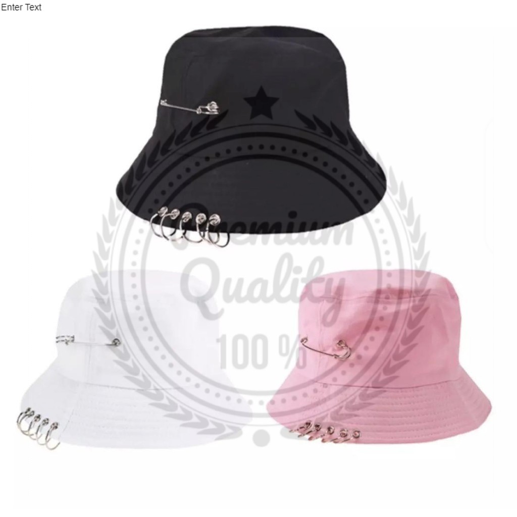 FH Topi Bucket Motiv Ring / Topi Bucket Topi Bundar / Topi Pria Wanita Keren