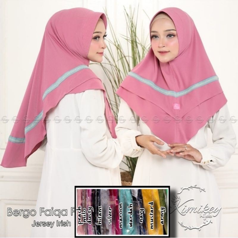 BERGO FAIQA PICOT ORI BY KIMIKEY HIJAB/BERGO PICOT RIZFA BY KIMIKEY HIJAB/JERSEY KIMIKEY HIJAB