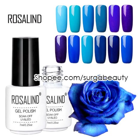 ROSALIND Gel polish Blue Series - kutek gel polish rosalind soak off gel polish warna biru kuteks