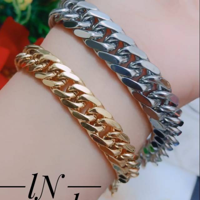 Titanium perhiasan gelang  lempes 0911