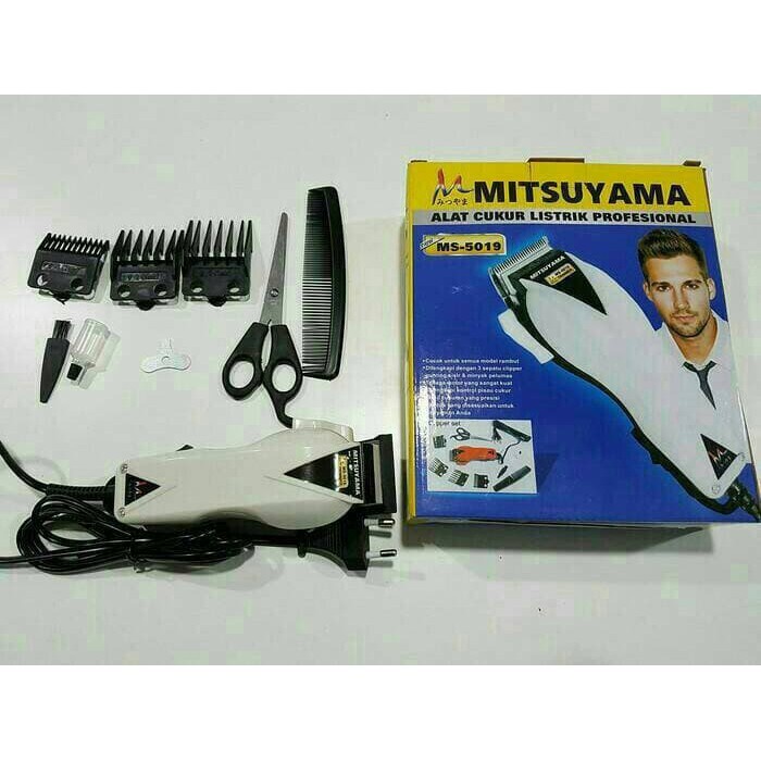 Promo Terbaik!!! Alat Cukur Rambut Elektrik MS-5019 Mitsuyama Cukur Rambut / Kumis / Jenggot Dengan Mata Pisau Berkualitas Terbaik