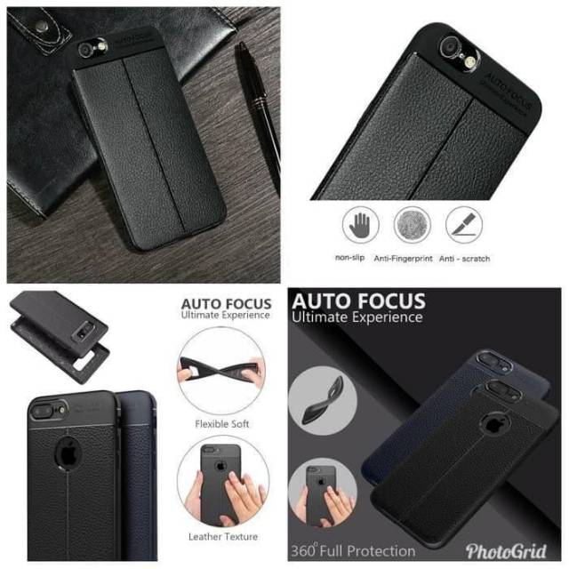 Auto Focus iPhone XS Max 6.5 inchi Leather Soft Case IPhone XS Max AUTOFOCUS Motif Kulit Jeruk