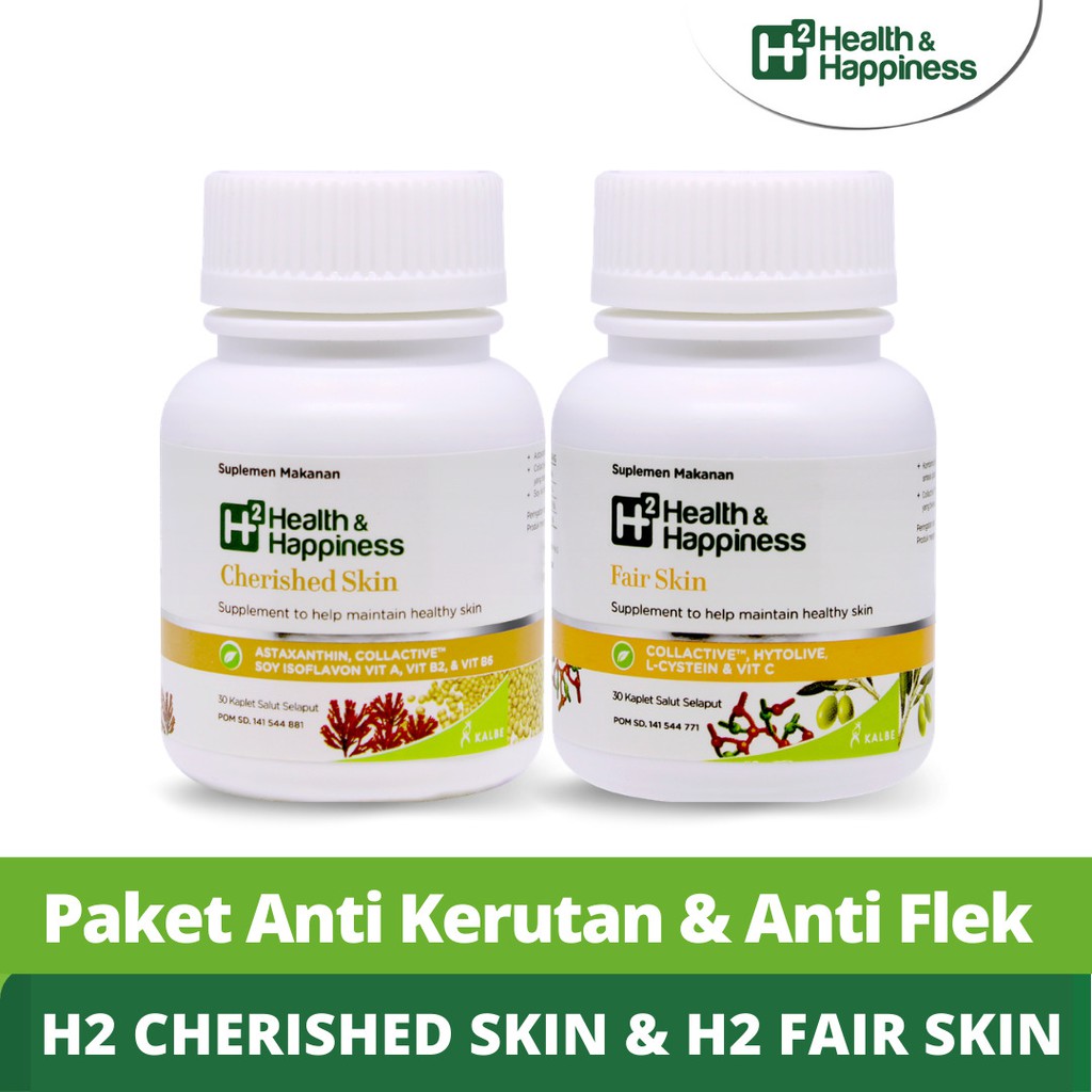 Paket Anti Kerutan &amp; Anti Flek - H2 Fair Skin dan H2 Cherished Skin
