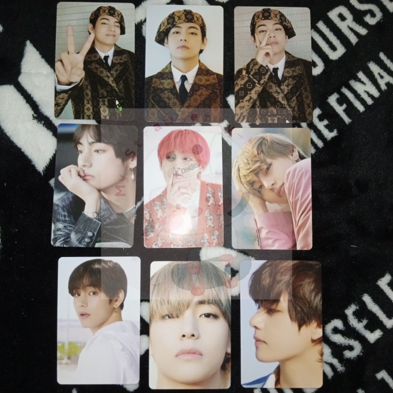 PC V BTS Photocard Kim Taehyung Dicon 101 Photocard Tae Rambut Merah Cherry Set