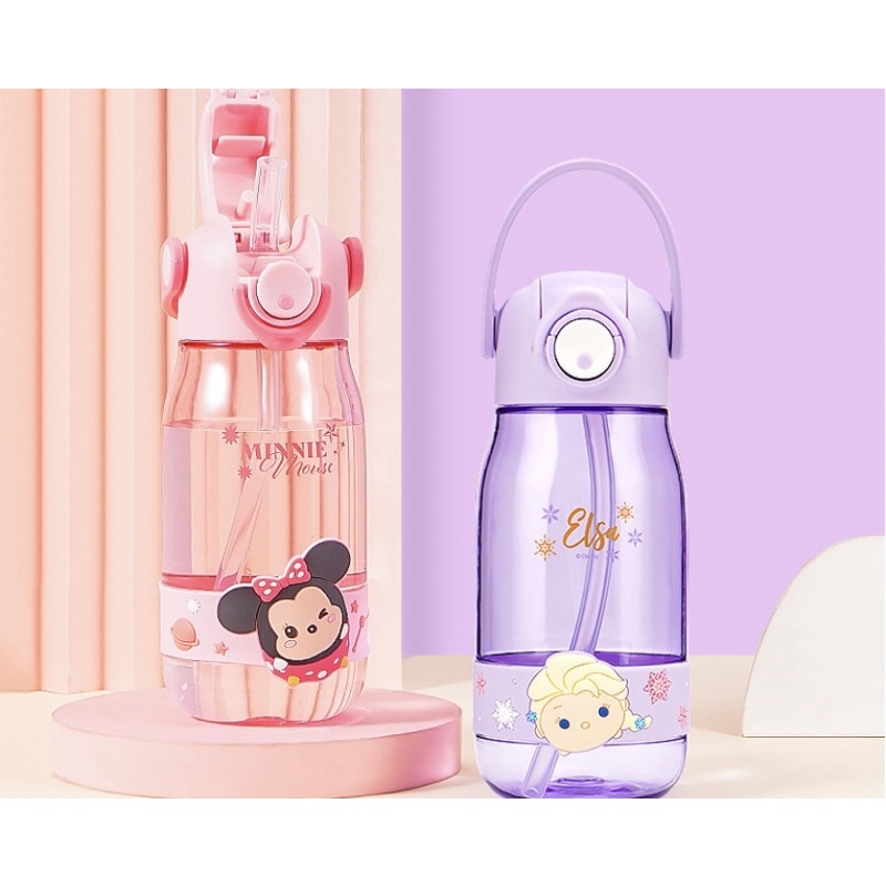 Botol Minum Sedot Elsa Mickey Minnie / Botol Minum Anak Sedot