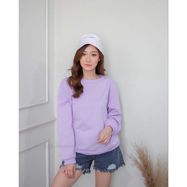 GFS BASIC FLEECE PREMIUM SWEATER POLOS WANITA DLN