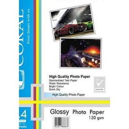 

☉ Coral Glossy Paper A4-120 Gr Pack = 100 Sheets ▲