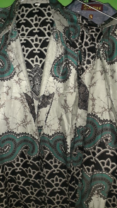 Batik Pria Lengan Panjang Batik Azmil Hrb026 Motif Keratonan Kode 002 Size M L Xl Xxl Reguler