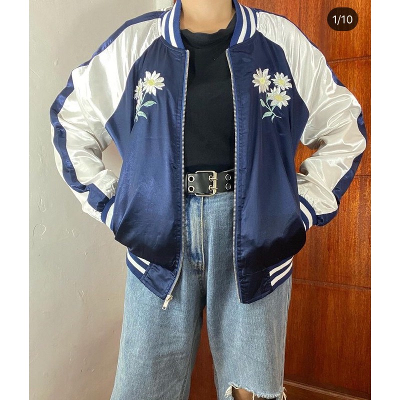 JAKET SUKAJAN SPINNS NAVY WHITE