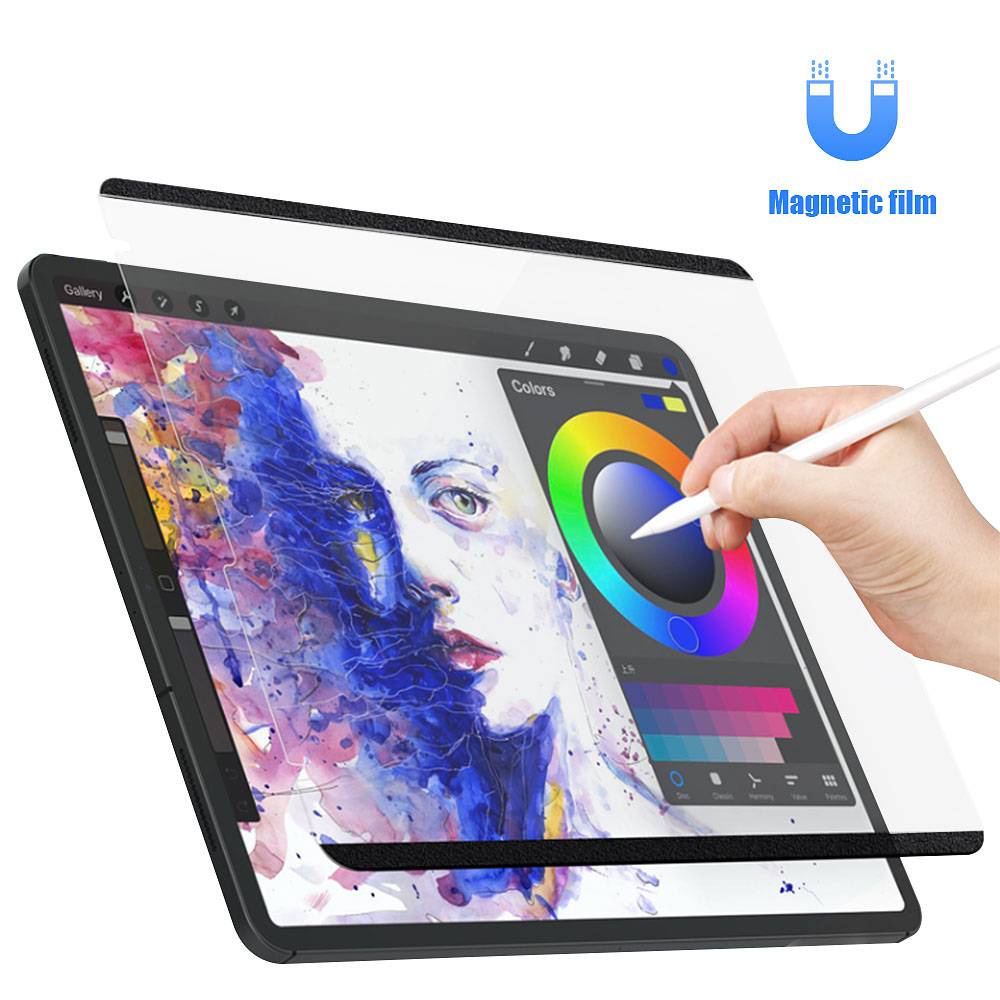 Kertas Film Layar Magnetik Dapat Dilepas Untuk Ipad Pro 11 2021 12.9 2020 2018 7th 8th 10.2 Air 4 10.9 Air 3 10.5