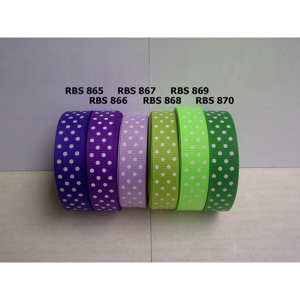 

[10 YARD] PITA GROSGRAIN MOTIF POLKADOT SALE RBS 865,866,867,868,869,870