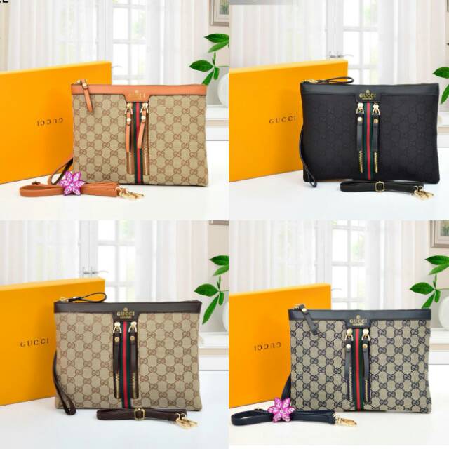 Tas Wanita Clutch Gucci 6666G# Big size ( muat ipad & Free box )