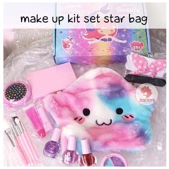 Zoetoys Make Up Kit Set | Washable Makeup Set Toy | Pretend Play Makeup dengan Fungsi Asli | Mainan Anak Beauty Set Dress Up Princess Anak Cewek | Cari Kado Edukasi Edu Toys Natal