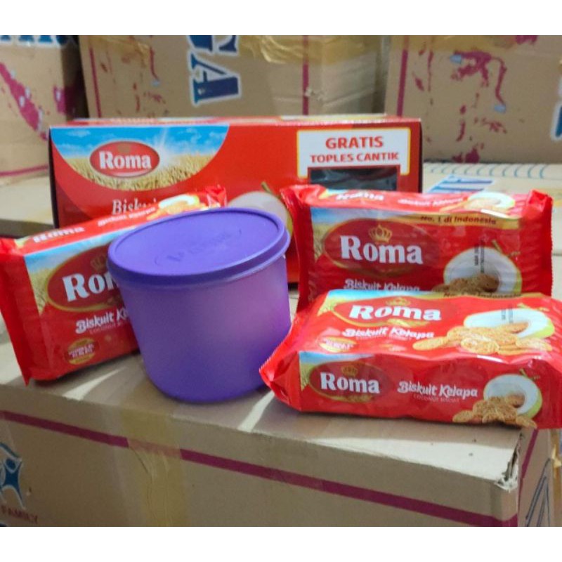 Paket Biskuit Roma Kelapa free toples