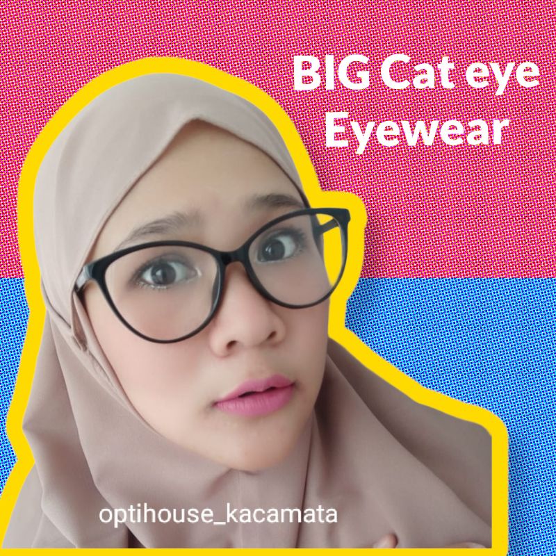 kacamata Wanita cat eye Bigcat OPH 608