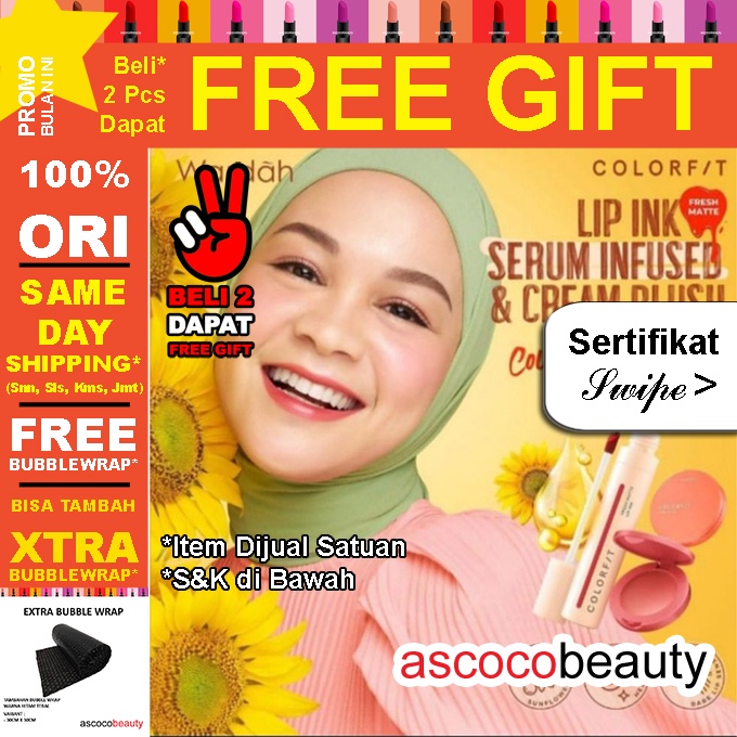 Wardah  [ BARU ] Colorfit Lip Ink Serum Infused Lip Liquid Cream ✰ ascocobeauty ✰