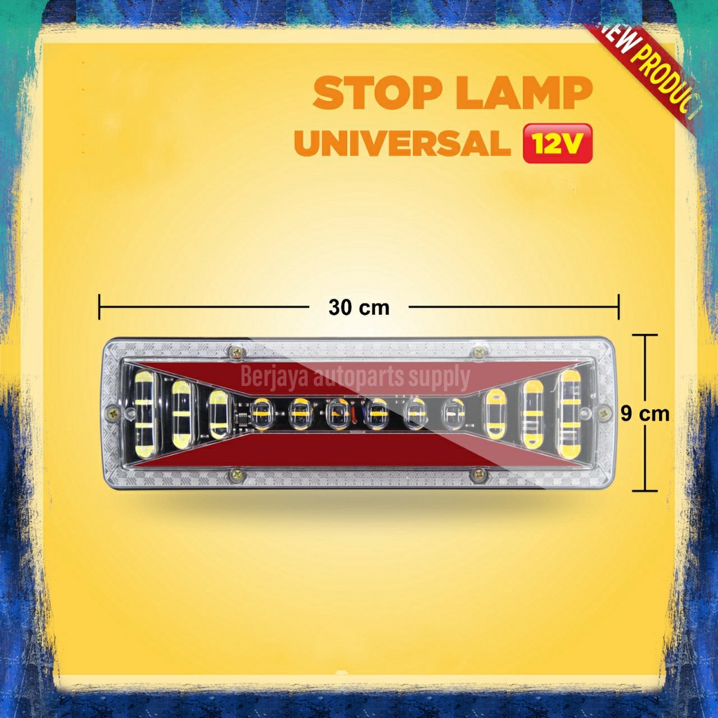 Lampu Stop Universal sen Running 12V/Lampu Rem Belakang Mobil Pickup/L300 /carry/Kijang/katana