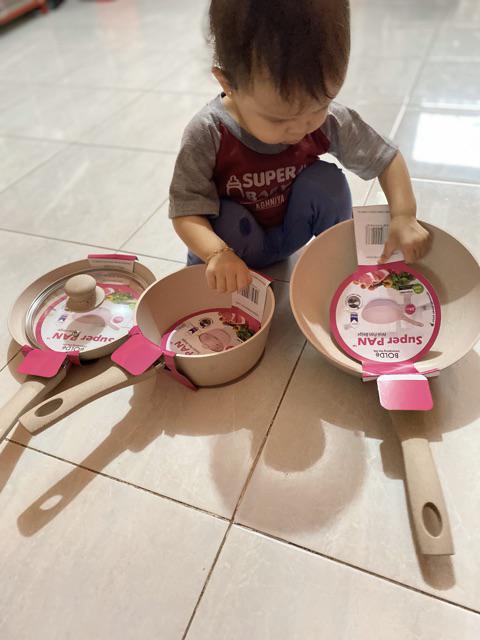 Panci Bolde Super Pan 3+1 Pcs Beige