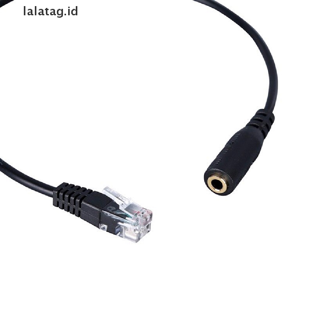 (Flyag) Kabel Adapter Headset Buddy 3.5mm Ke RJ9 Untuk Smartphone