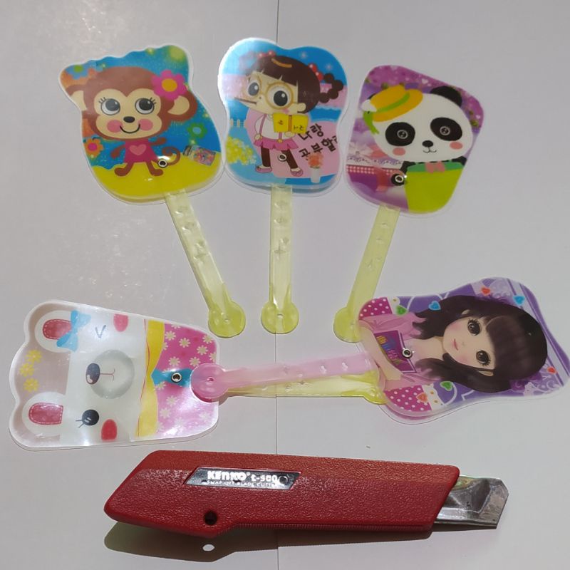 Mainan kipas jepang kecil isi 100pcs